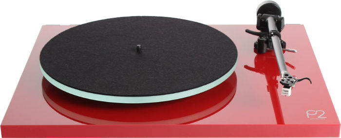 Platines vinyle hi-fi Rega Planar 2 Rouge laqué Carbon MM