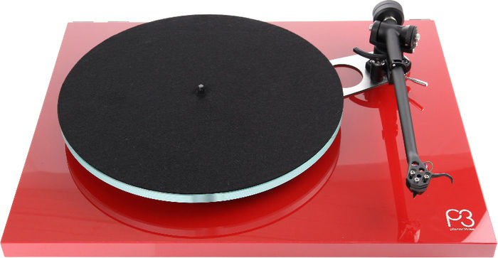 Platines vinyle hi-fi Rega Planar 3 Rouge laqué Elys 2 MM
