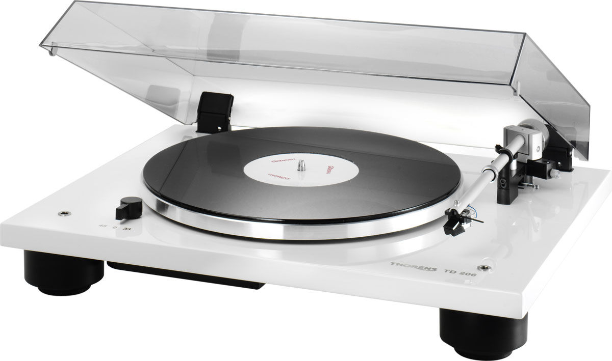 Platines vinyle hi-fi Thorens TD206 Blanc Laqué