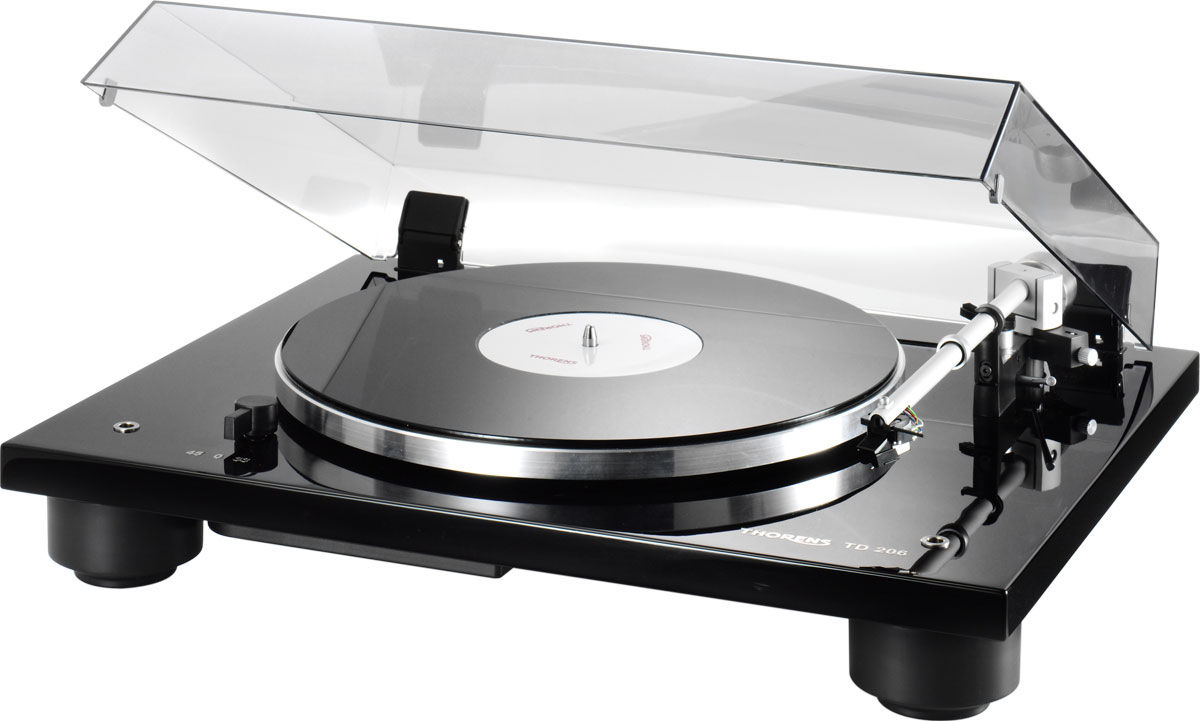 Platines vinyle hi-fi Thorens TD206 Noir Laqué