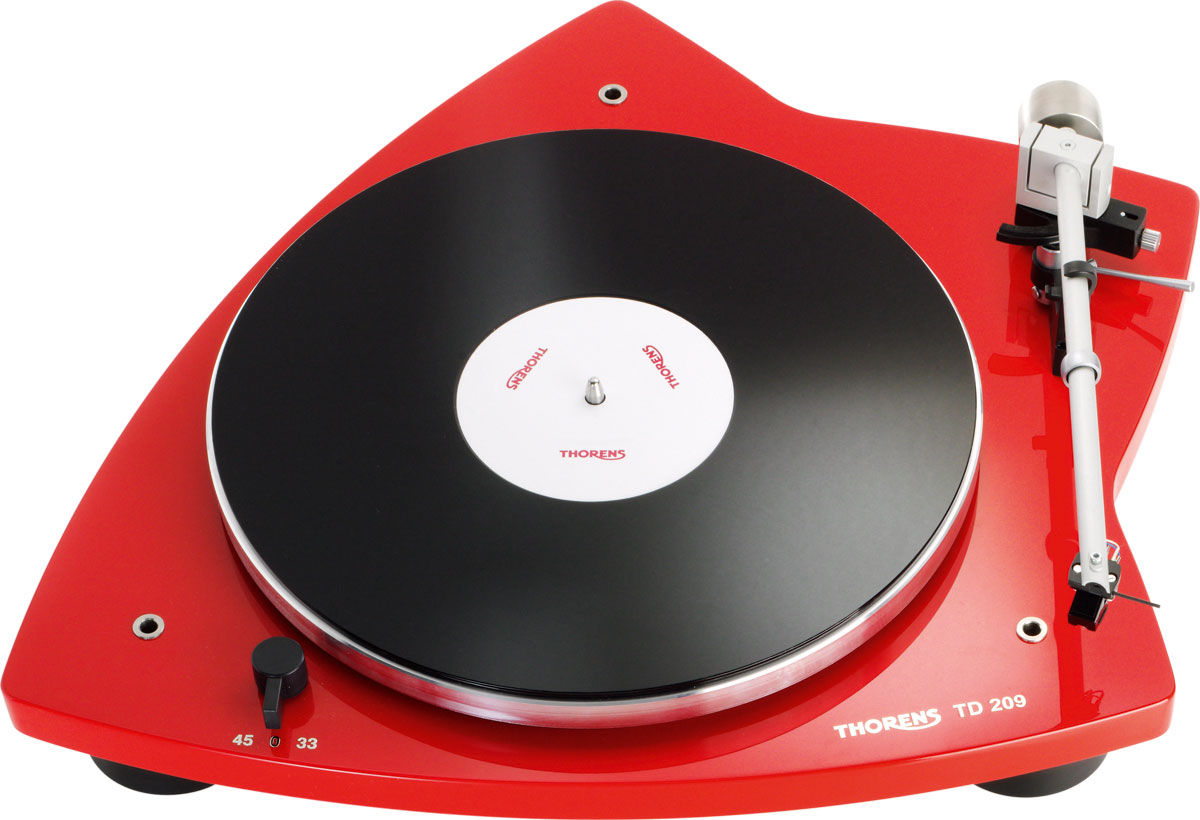 Platines vinyle hi-fi Thorens TD209 Rouge Laqué
