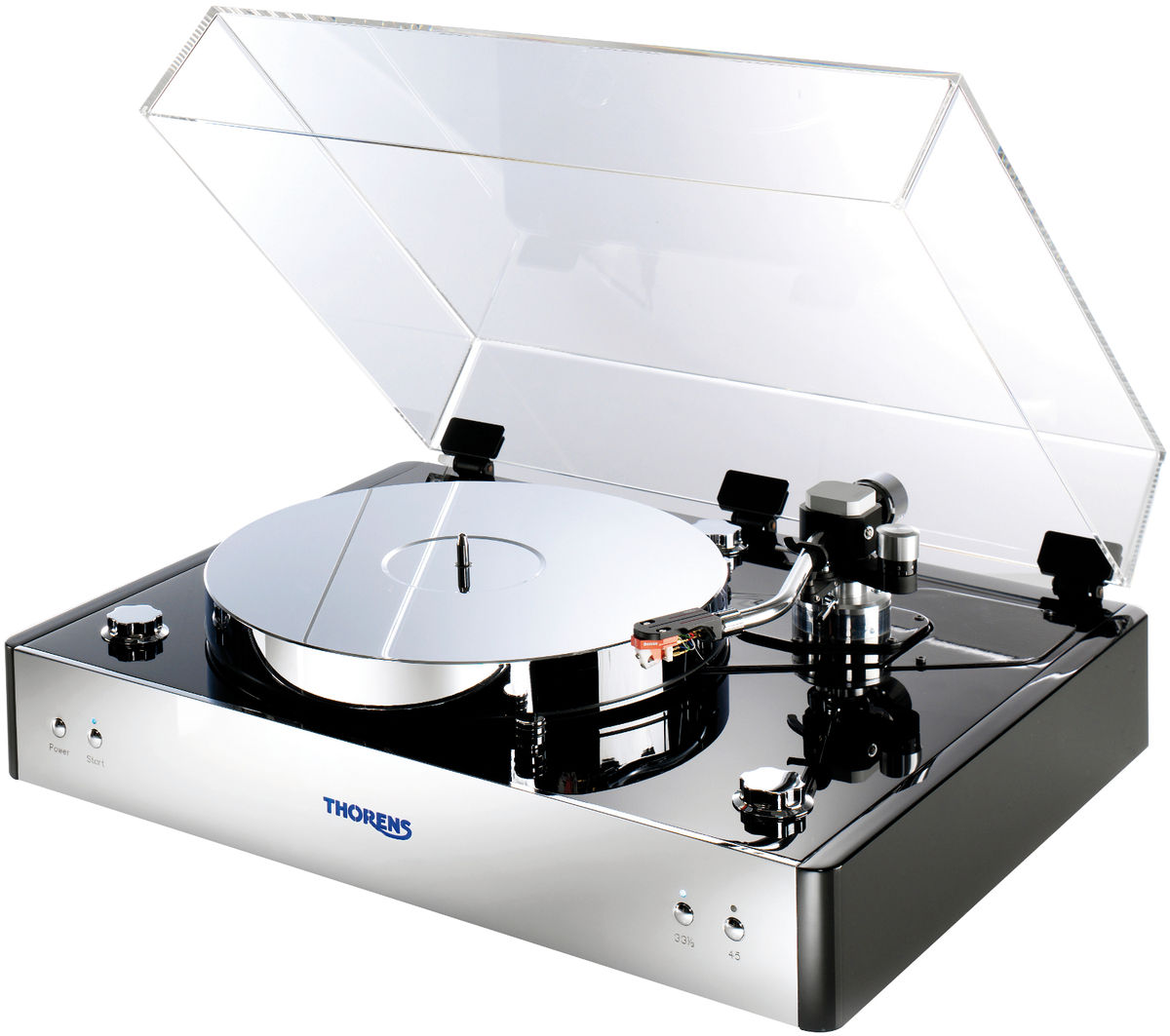 Platines vinyle hi-fi Thorens TD550 Chrome bras Ortofon TA-110