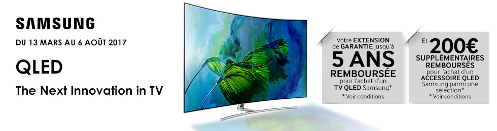 Offre TV Samsung : extension de garantie remboursée Offre TV Samsung : extension de garantie remboursée