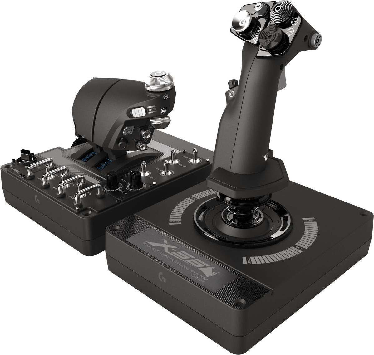 Le H.O.T.A.S Logitech G X56 dispose d'une excellente ergonomie. Il donne également accès à 30 boutons !