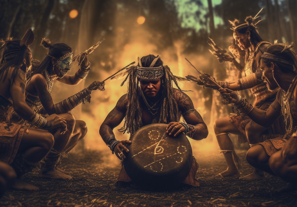 Homme tribale sensibilité innée à la musique 