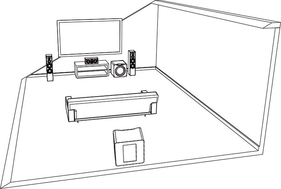 2 caissons de basses : placement idéal 2 caissons de basses : placement idéal