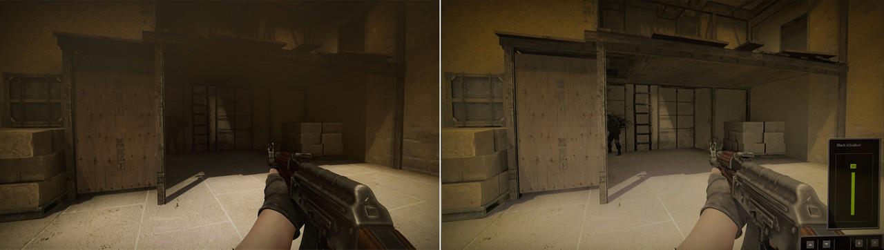 Le Black eQualizer de BenQ améliore la visibilité dans les zones sombres des jeux sans surexposer les parties lumineuses, offrant ainsi un avantage compétitif en permettant aux joueurs de repérer plus facilement les détails cachés et les adversaires dans l'ombre. Le Black eQualizer de BenQ améliore la visibilité dans les zones sombres des jeux vidéo en éclaircissant les détails sans surexposer les parties lumineuses, offrant ainsi un avantage compétitif et une expérience de jeu plus immersive.