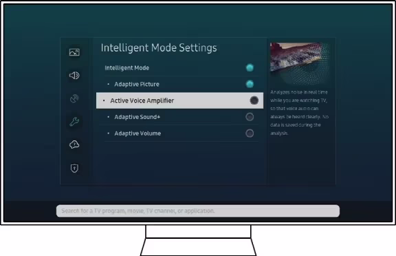 Menu Active Voice des TV Samsung Menu Active Voice des TV Samsung