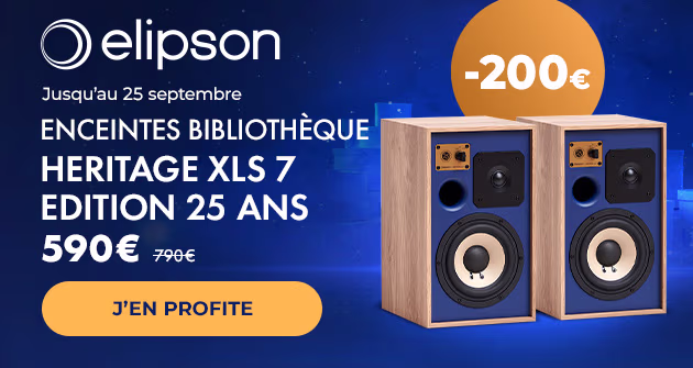 Enceintes bibliothèque Elipson Heritage XLS 7 Edition 25 ans Son-Vidéo.com